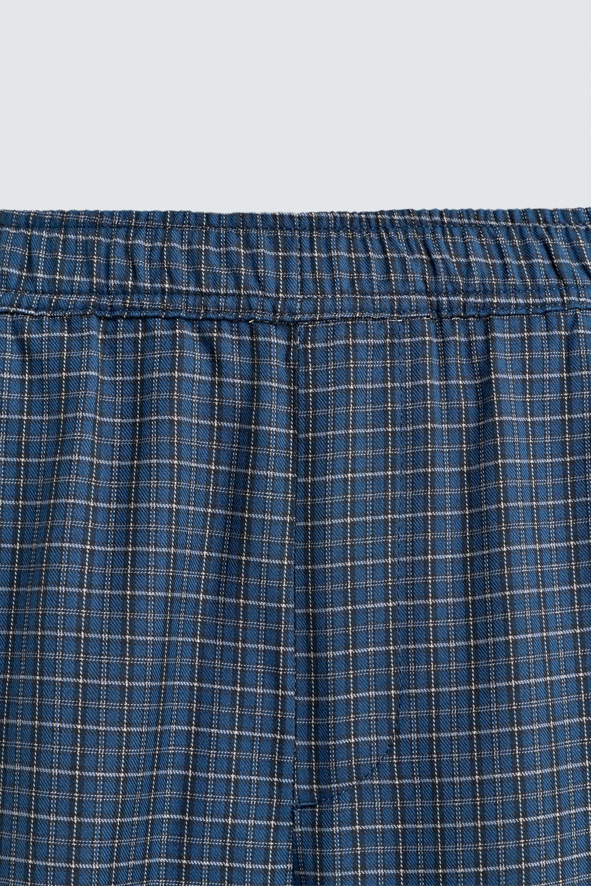 PANTALON BAGGY À CARREAUX